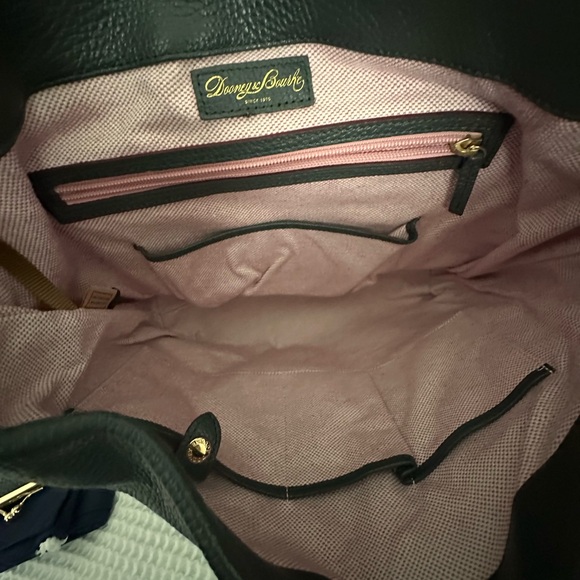 Dooney & Bourke Charcoal Hobo Bag with Gold Accents - Picture 3 of 4